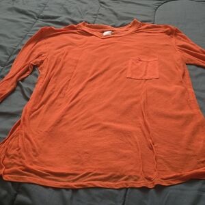 No Boundaries Orange Long Sleeve Tee